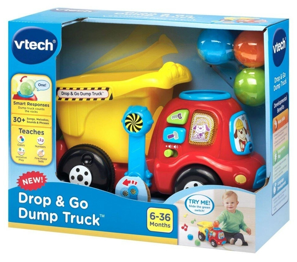 Фото Машинка Vtech 80-166526 Самосвал &quot;Погрузи и вези&quot;