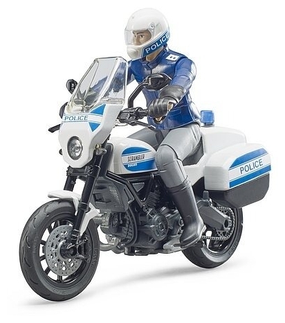 картинка Мотоцикл BRUDER Scrambler Ducati с фигуркой полицейского 62-731 от магазина 1.kz