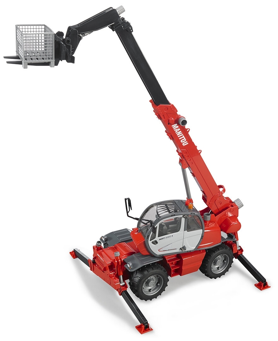 Фото Машинка BRUDER Погрузчик колесный Manitou MRT 2150 с телескопическим ковшом 02-129