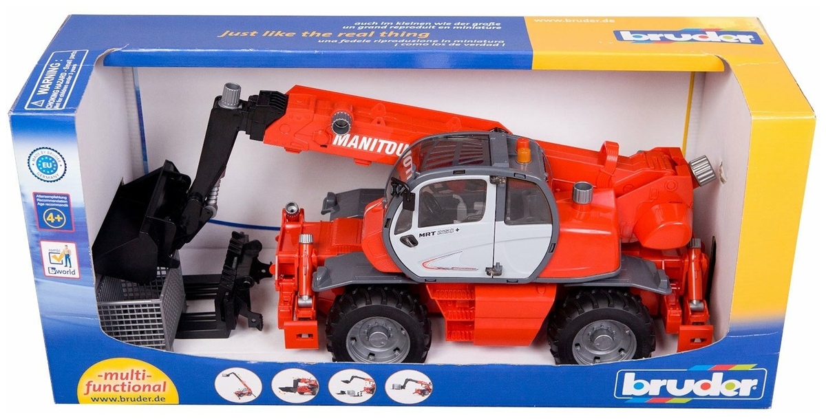 Машинка BRUDER Погрузчик колесный Manitou MRT 2150 с телескопическим ковшом 02-129 заказать