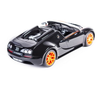 Фото Радиоуправляемая машина RASTAR 70400OB 1:14 Bugatti Veyron 16.4 Grand Sport Vitesse Чёрно-Оранжевый