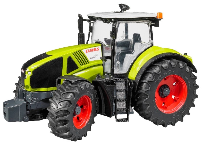 Машинка BRUDER Трактор Claas Axion 950 c цепями и снегоочистителем 03-017