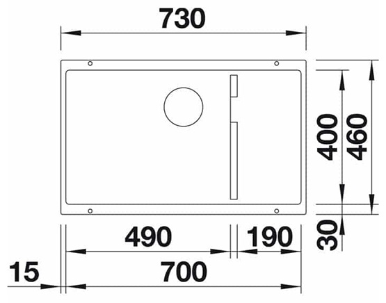 Фото Кухонная мойка BLANCO Subline 700-U Level вулканический серый (527355)