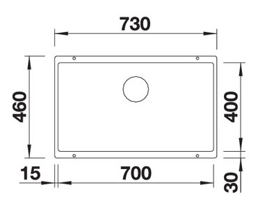 Фото Кухонная мойка BLANCO Subline 700-U белый (523446)