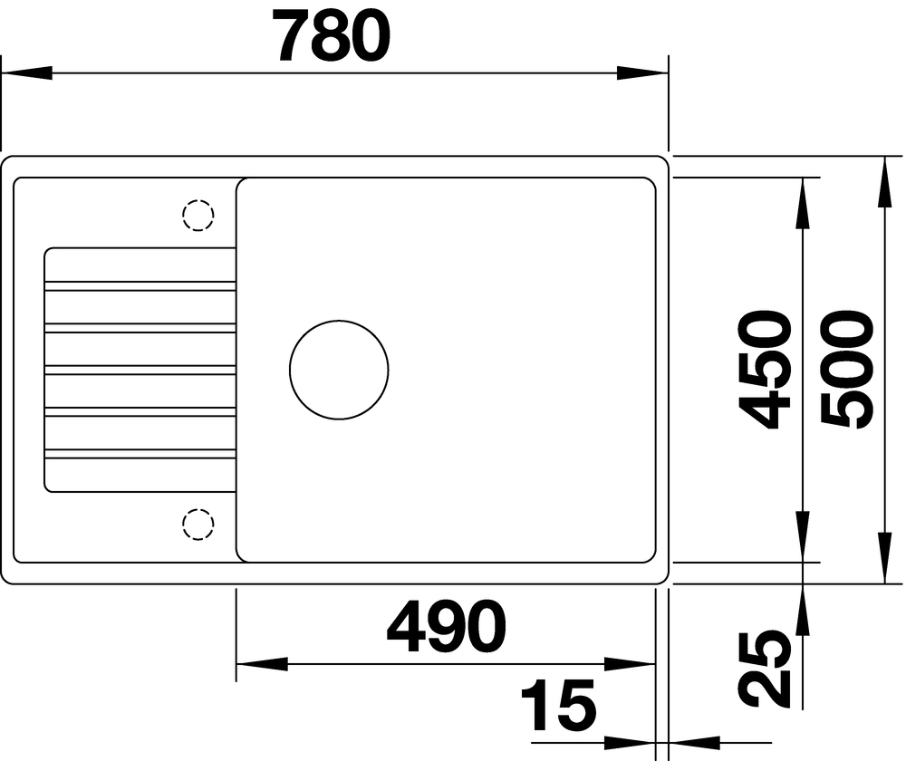 Фото Кухонная мойка BLANCO Zia XL 6 S compact аллюметаллик (523275)