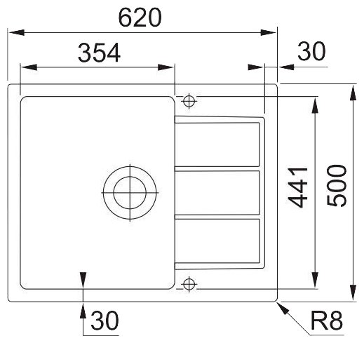 Фото Кухонная мойка FRANKE SID 611-62/44 белый автомат (114.0489.208)