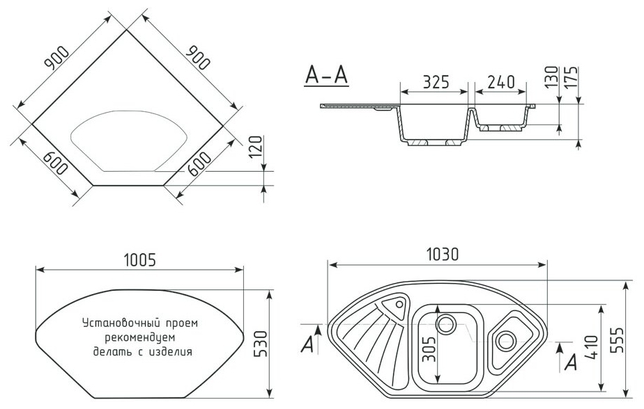 Фото Кухонная мойка EcoStone ES-29 302 Песочный