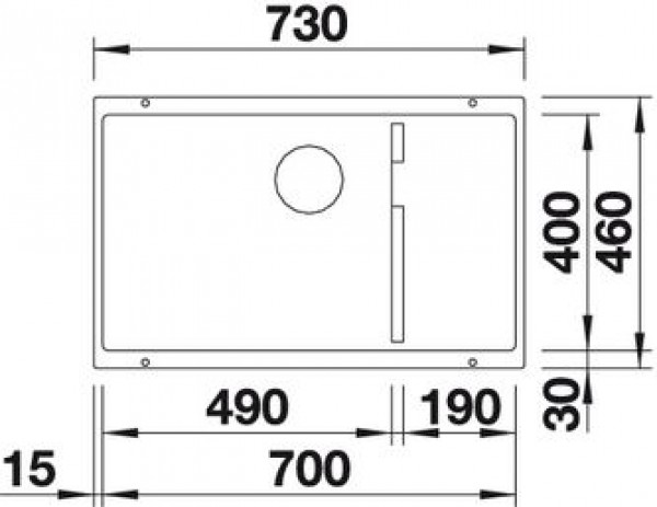 Фотография Кухонная мойка BLANCO Subline 700-U Level алюметаллик (523540)