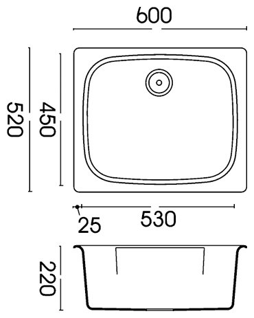 Фото Кухонная мойка SMEG LSE60AV