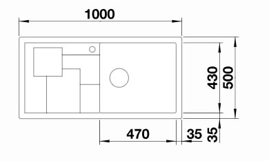 Картинка Кухонная мойка BLANCO Sity XL 6 S белый аксессуары лимон (525055)