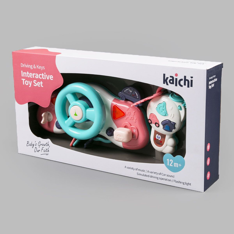 Фото Развивающая игрушка Kaichi &amp;amp;quot;Руль&amp;amp;quot; с фиолетовой машинкой K999-120B-2