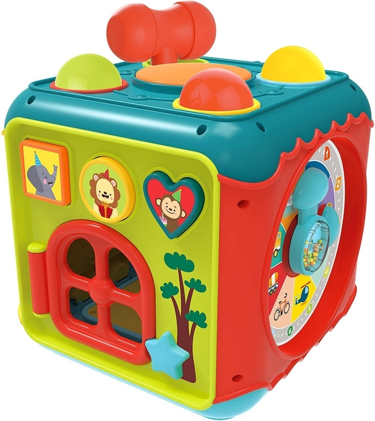 Фото Развивающая игрушка HAUNGER Занятный куб (свет,звук) 21,5*21,5*21,5 см HE0533