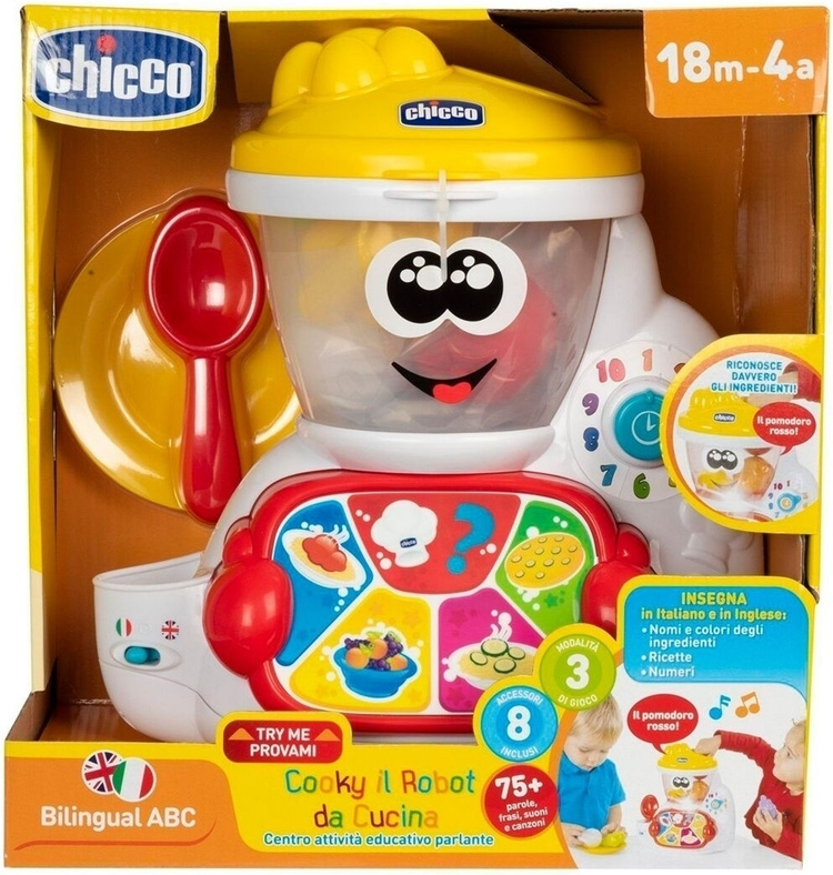 Картинка Развивающая игрушка CHICCO Поваренок Cooky ABC 18м+ 00010197000180