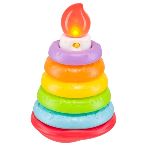 Фото Развивающая игрушка Happy Baby Пирамидка музыкальная Happy Cake 330080