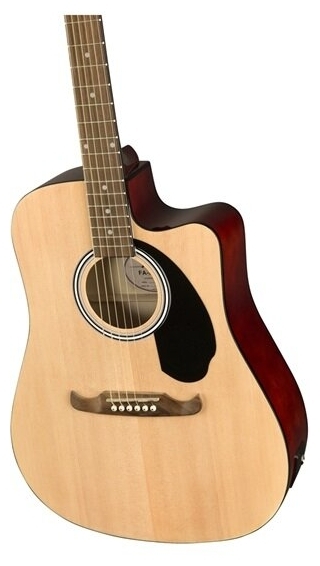 Картинка Гитара акустическая FENDER FA-125CE Dreadnought Walnut Fingerboard Natural (097-1113-521)