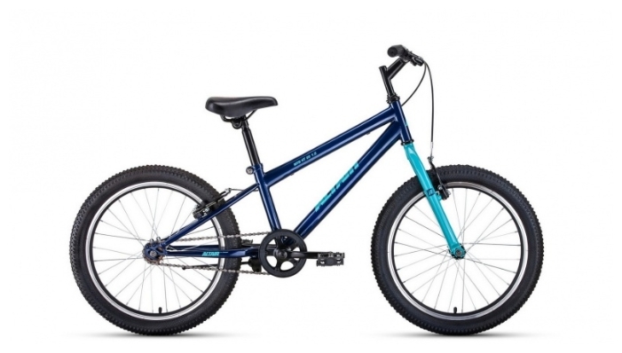 Фото Велосипед ALTAIR MTB HT 20 1.0 (2021) (10,5, темно-синий-бирюзовый)