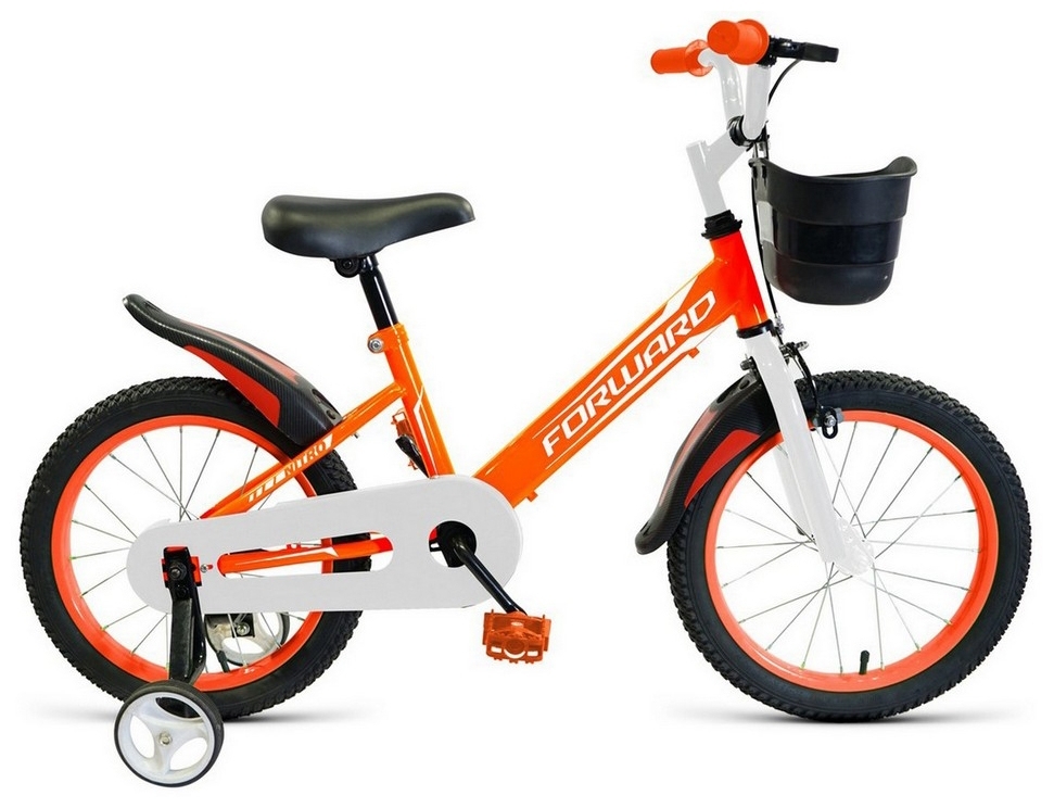 Фото Велосипед FORWARD NITRO 18 (2021) (оранжевый-белый)