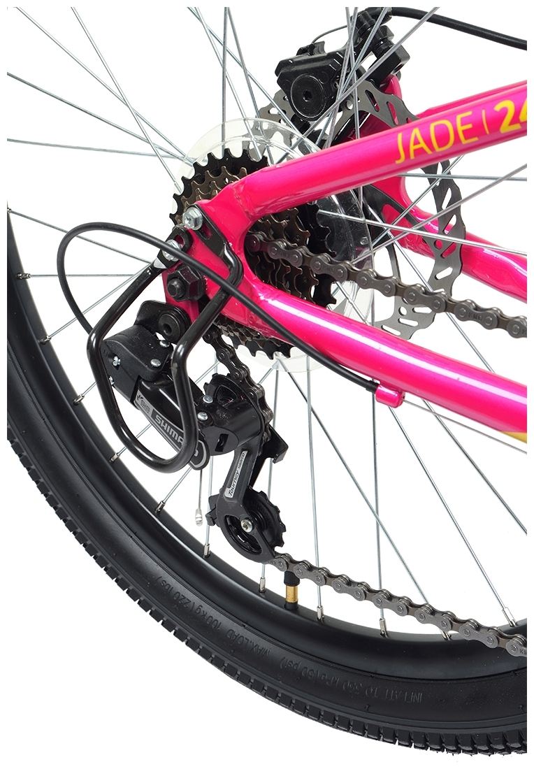 Фото Велосипед FORWARD JADE 24 2.0 DISC (2021) (12, бирюзовый-розовый)