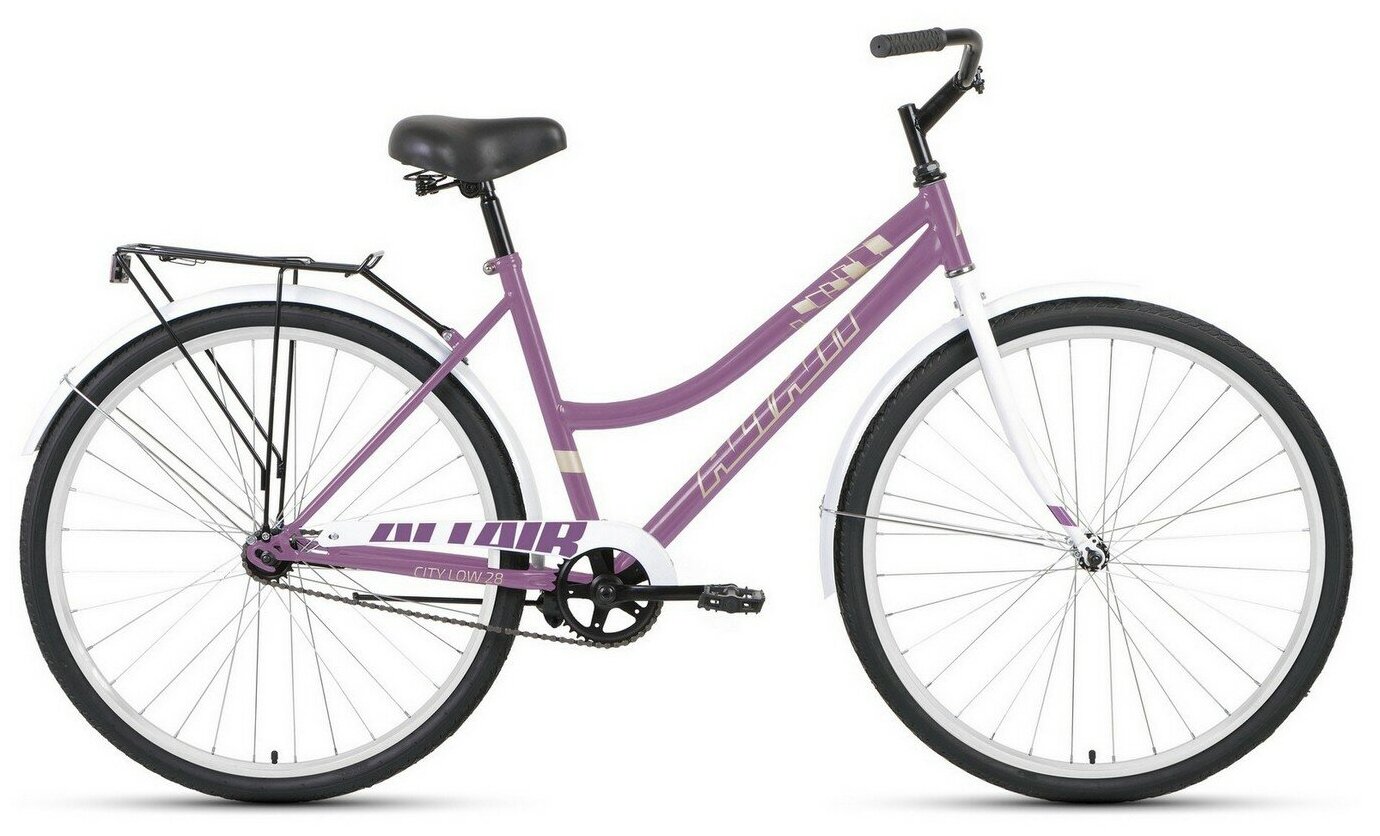 Фото Велосипед ALTAIR CITY 28 low (2021) (19, фиолетовый-белый)