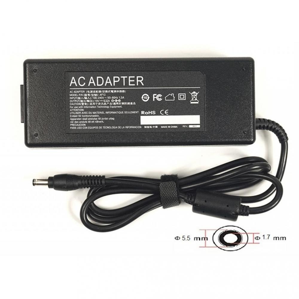 Фото Блок питания для ноутбуков PowerPlant ACER 220V, 19V 120W 6.32A (5.5*1.7) AC120F5517