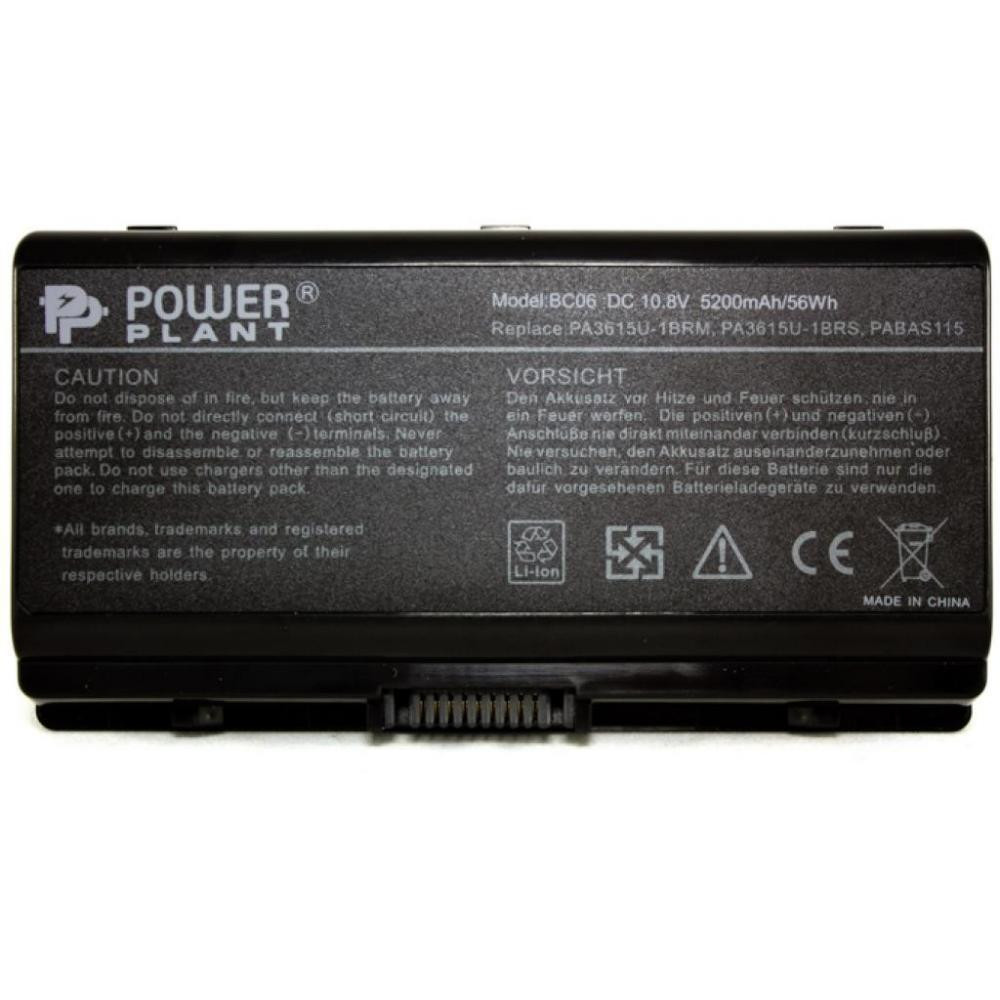 Фото Аккумулятор PowerPlant для ноутбуков TOSHIBA Equium L40 (PA3615U-1BRS) 10.8V 5200mAh NB00000208