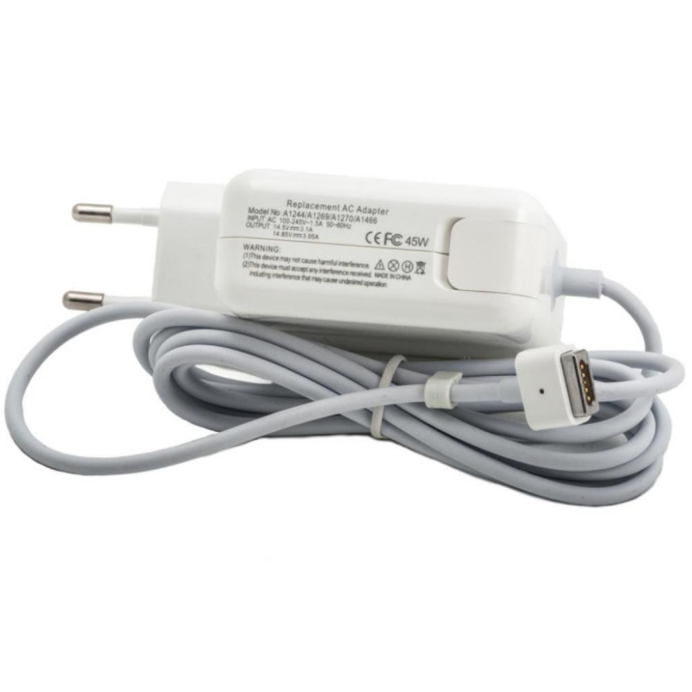 Фото Блок питания для ноутбуков PowerPlant APPLE 220V, 14.5V 45W 3.1A (Magnet tip) AP45PMAG