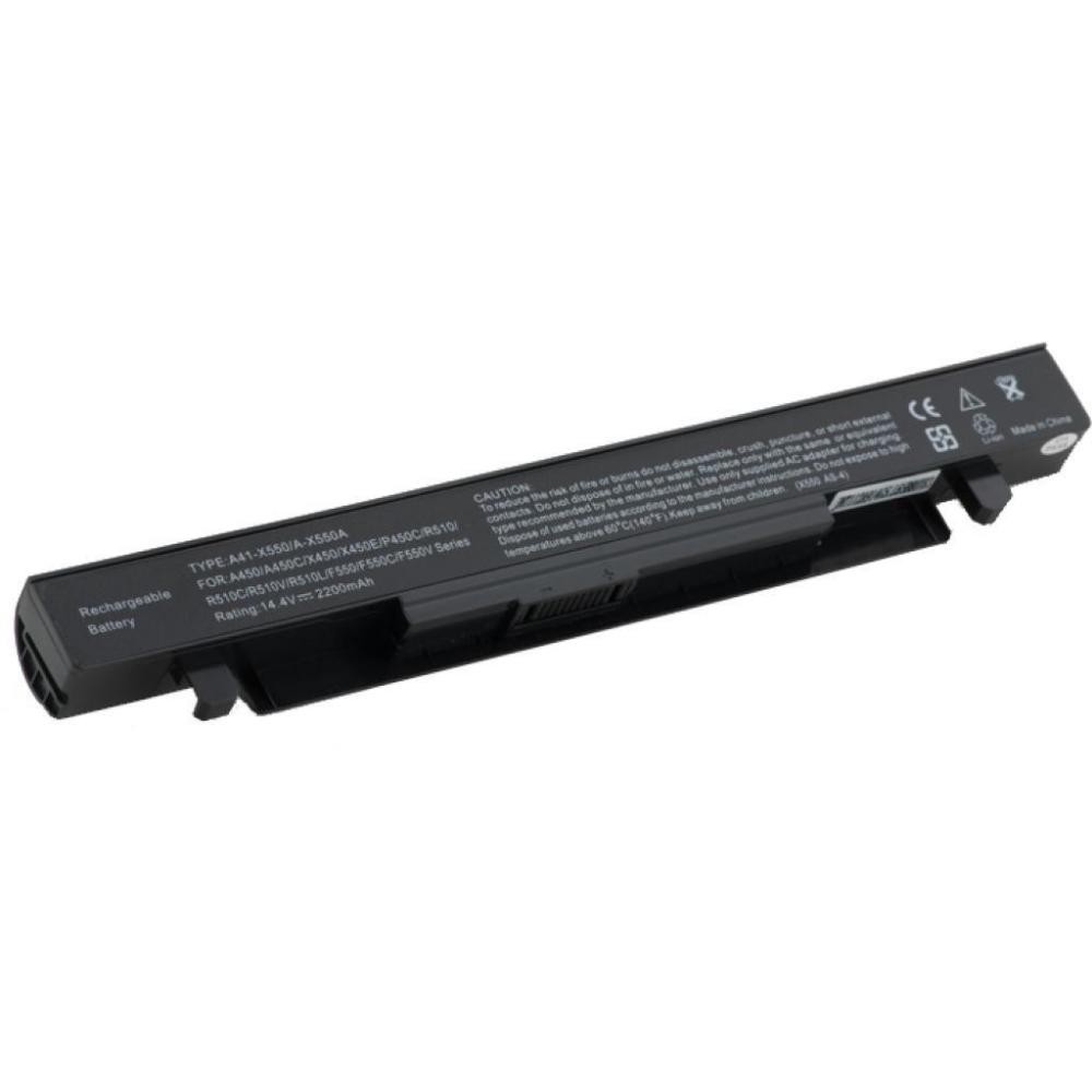 Фото Аккумулятор PowerPlant для ноутбуков Asus X450 (A41-X550, AS-X550-4) 14.4V 2600 mAh NB00000220