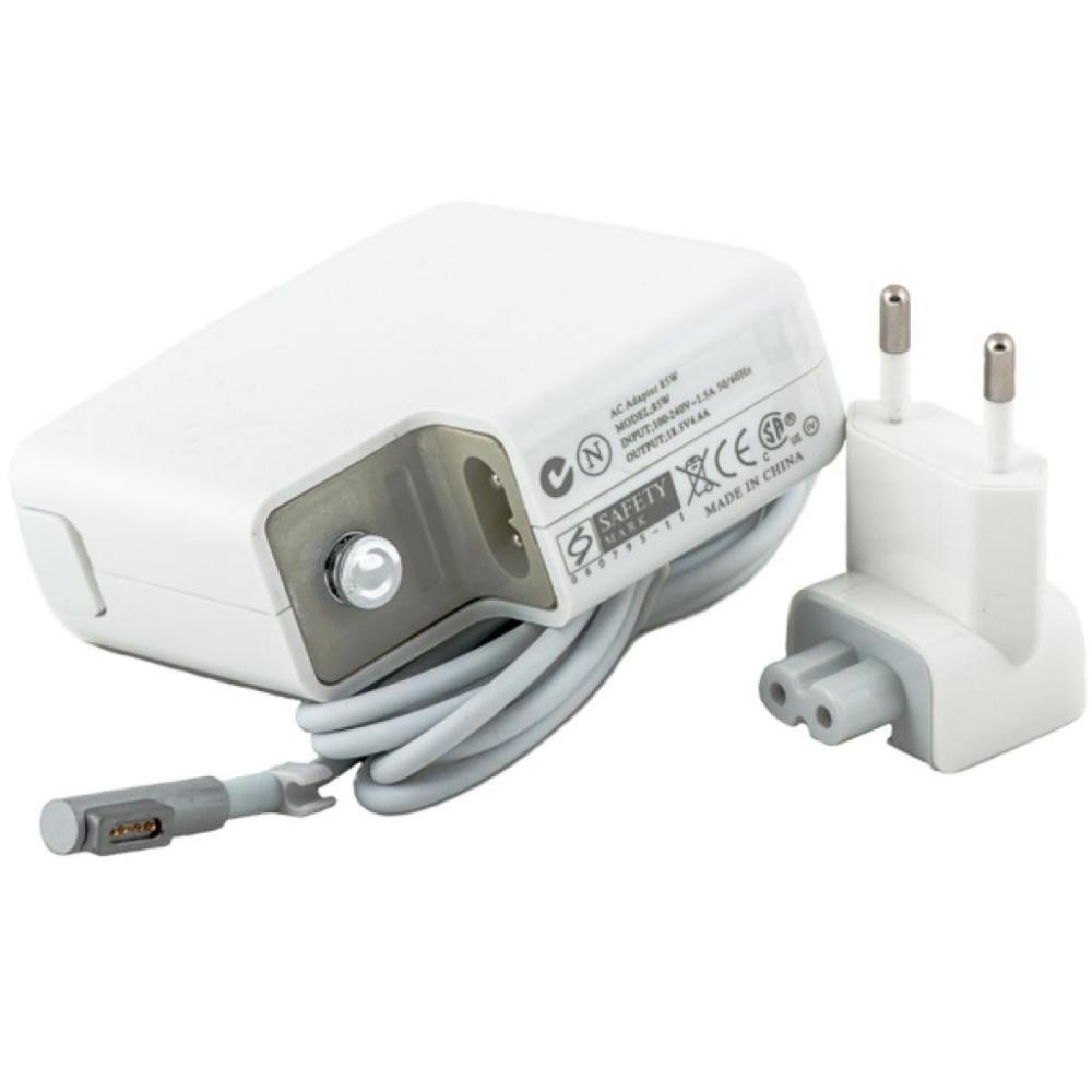 Фото Блок питания для ноутбуков PowerPlant APPLE 220V, 18.5V 85W 4.6A (Magnet tip) AP85EMAG