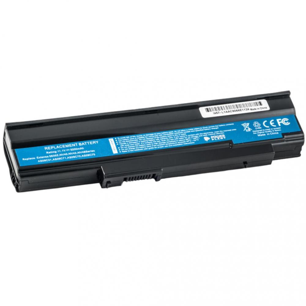 Фото Аккумулятор PowerPlant для ноутбуков ACER Extensa 5635ZA (AS09C31, 5635Z) 11.1V 5200mAh NB00000212