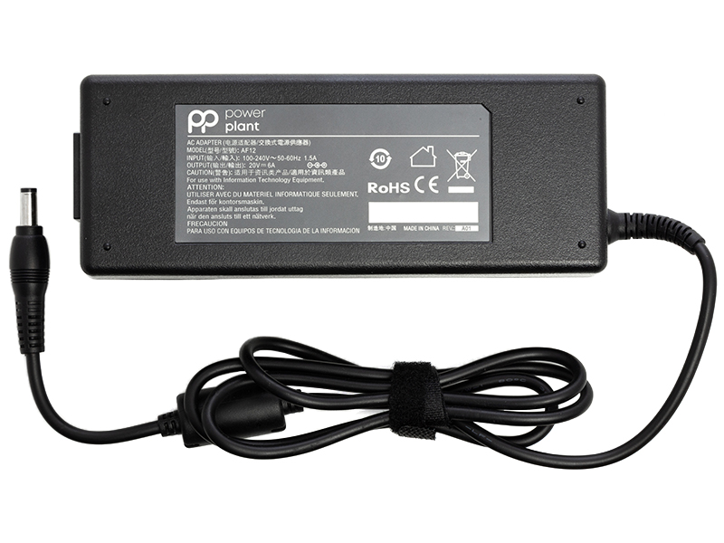 Фото Блок питания для ноутбуков PowerPlant ACER 220V, 20V 120W 6A (5.5*2.5) AC120H5525