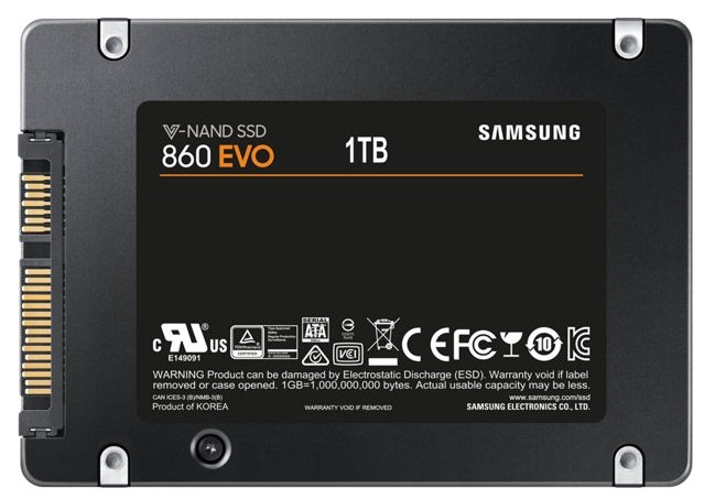 Цена Жесткий диск SSD SAMSUNG 860 EVO MZ-76E1T0BW