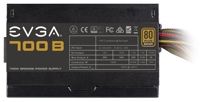 Фотография Блок питания EVGA 700 (100-B1-0700-K2)