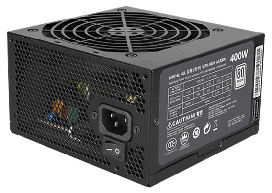 Фото Блок питания Cooler Master Masterwatt Lite 400 400W (MPX-4001-ACABW)