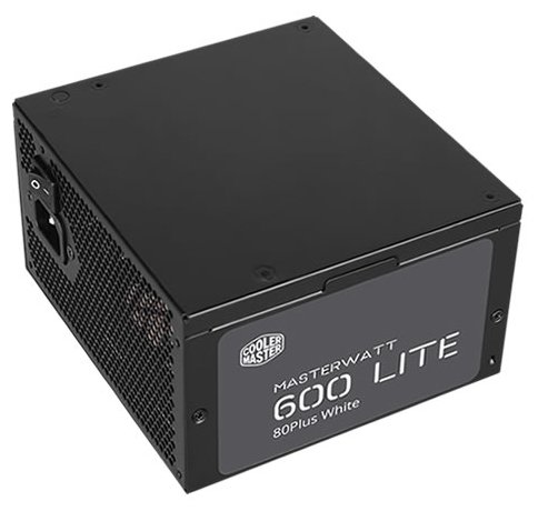 Картинка Блок питания Cooler Master Masterwatt Lite 600 600W (MPX-6001-ACABW)