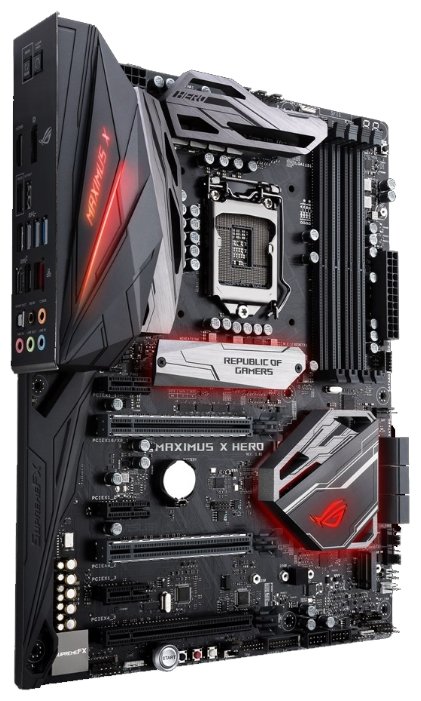 Картинка Материнская плата ASUS ROG MAXIMUS X HERO