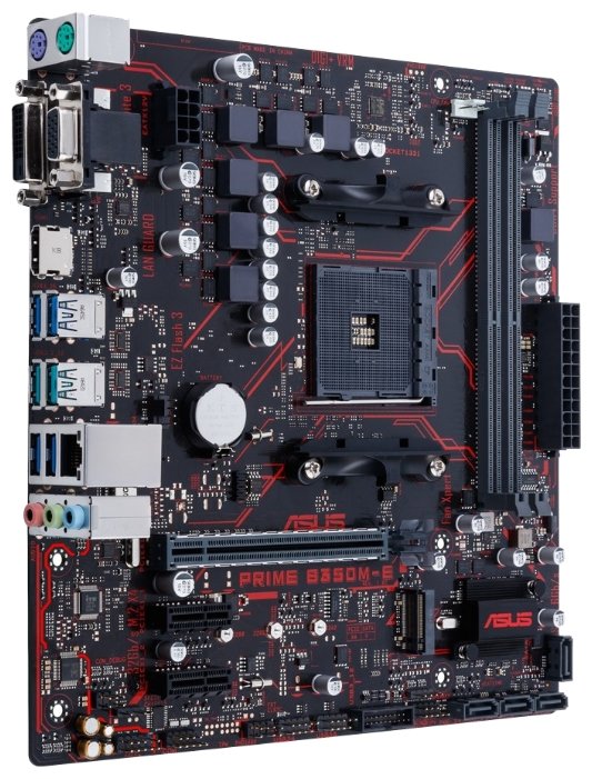 Фото Материнская плата ASUS PRIME B350M-E