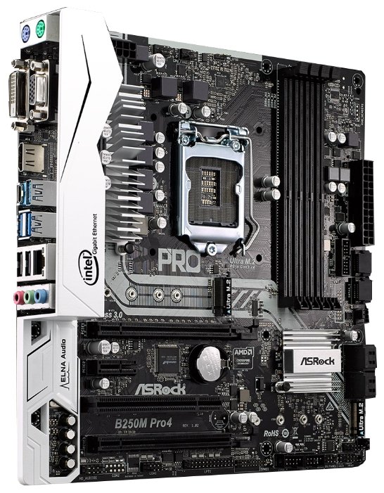 Фотография Материнская плата ASRock B250M PRO4