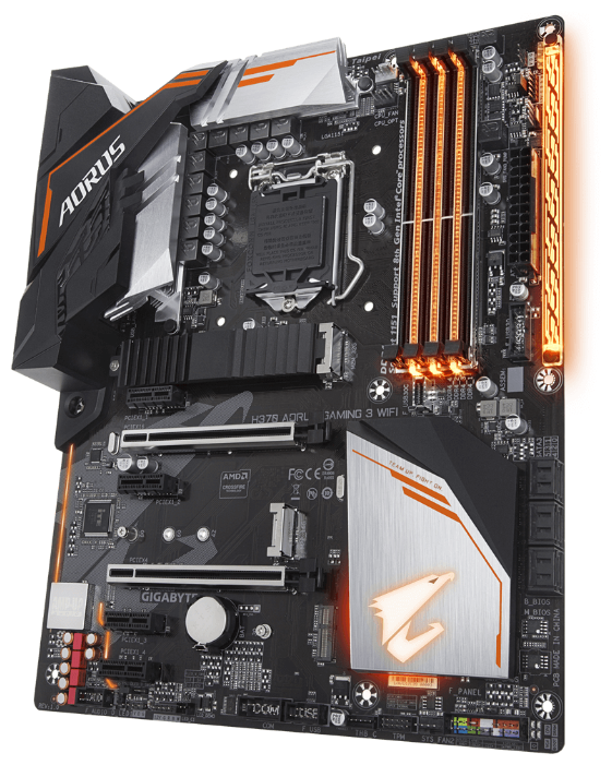 Фотография Материнская плата GIGABYTE H370 AORUS Gaming 3 WIFI