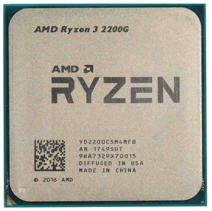 Фотография Процессор AMD Ryzen 3 2200G Raven Ridge (YD2200C5M4MFB)