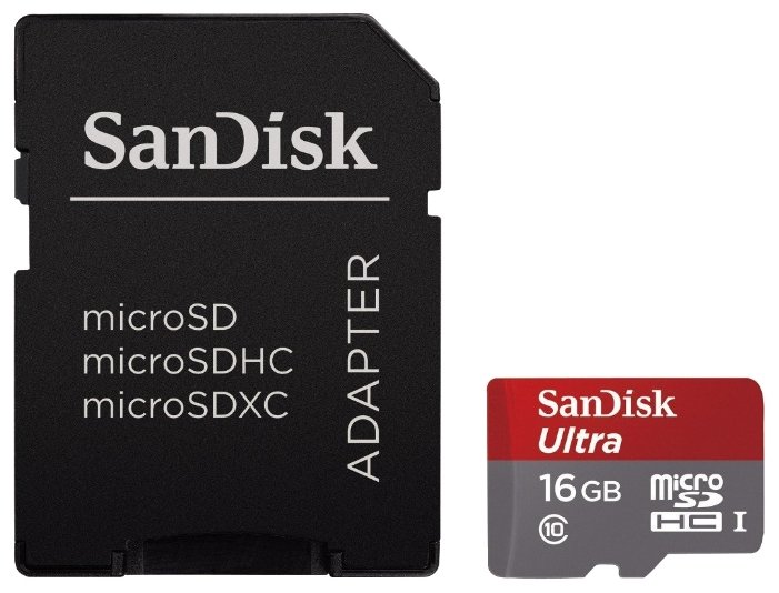 Фотография Карта памяти SANDISK microSD SDSQUNB-016G-GN3MA