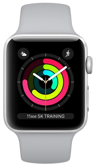 Фото Смарт-часы APPLE Watch Series 3 42mm Silver Aluminium (MQL02)