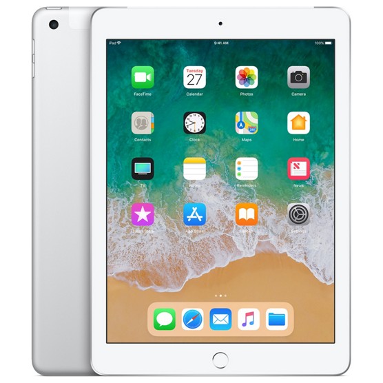 Фото Планшет APPLE iPad 2018 Wi-Fi + Cellular 32Gb Silver (MR6P2)