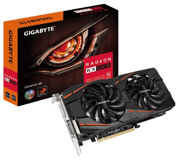 Купить Видеокарта GIGABYTE GV-RX580GAMING-4GD