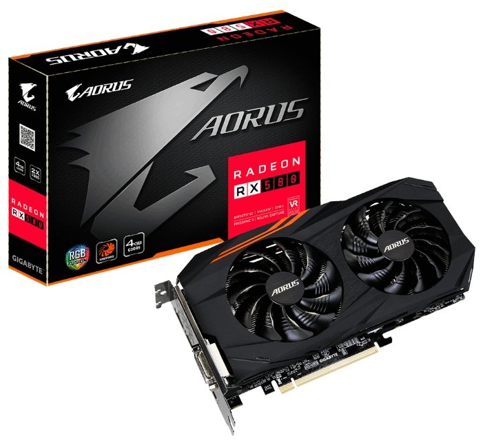 Купить Видеокарта GIGABYTE GV-RX580AORUS-4GD