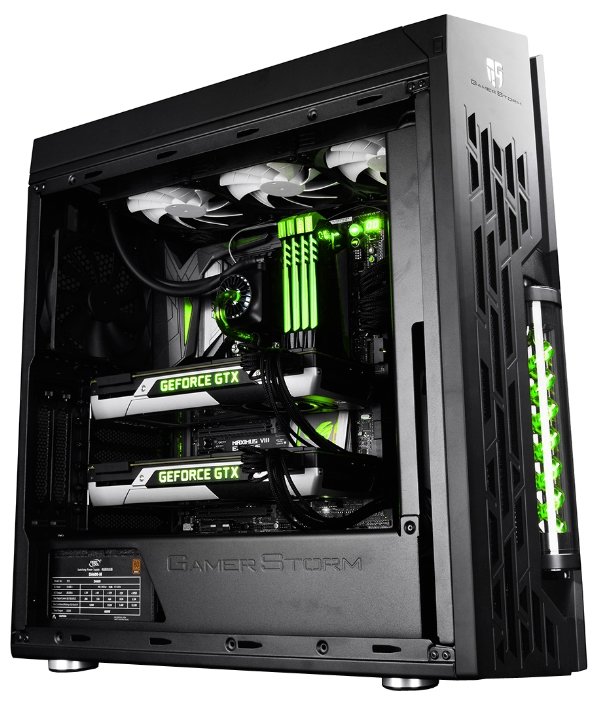 Фотография Компьютерный корпус DEEPCOOL Genome II Black-green