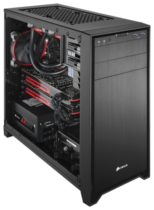 Картинка Компьютерный корпус CORSAIR Obsidian 350D Black