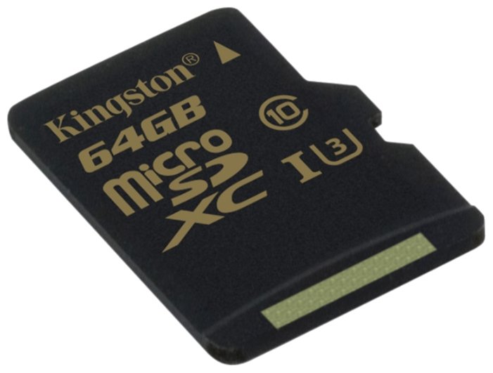 Фото Карта памяти KINGSTON microSDXC 64 GB UHS-I Class 3 + A (SDCR/64GB)