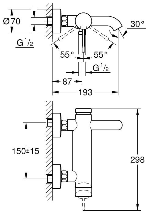 Фото Смеситель GROHE Essence+ 33624001