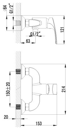 Фото Смеситель LEMARK LM1703C плюс Шейп