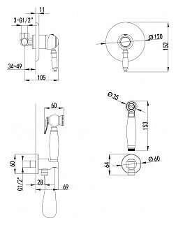 Фото Смеситель LEMARK LM4819B Вилла